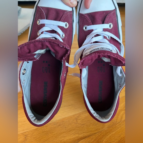 Converse All Star | Canvas Low Top Sneakers Burgundy | Low Top | 10W 8M - Picture 7 of 12